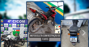 Polícia Militar recupera cinco motocicletas com restrições de furtoAs recuperações dos veículos aconteceram nas zonas leste e norte da capital. Polícia Militar recupera cinco motocicletas com restrições de furto