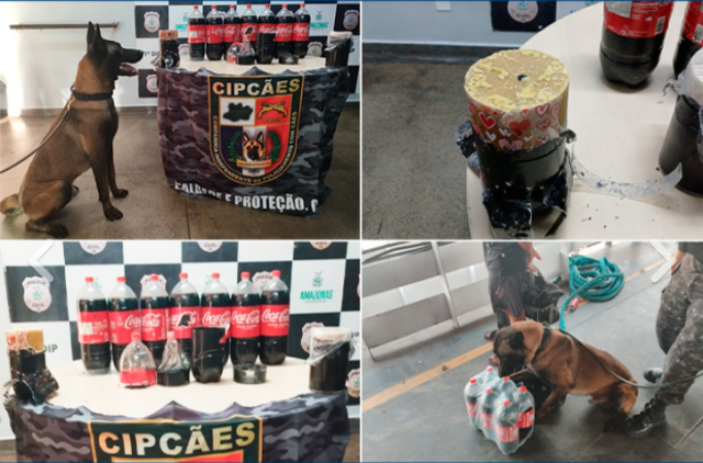 Polícia apreende 18kg de cocaína escondidos em garrafas de refrigerante