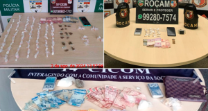 Polícia prende quatro homens e apreende um adolescente por envolvimento com tráfico de drogasOcorrências foram registradas durante patrulhamento e resultaram na apreensão de drogas e mais de R$500 em espécie. Polícia prende quatro homens e apreende um adolescente por envolvimento com tráfico de drogas