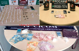 Polícia prende quatro homens e apreende um adolescente por envolvimento com tráfico de drogasOcorrências foram registradas durante patrulhamento e resultaram na apreensão de drogas e mais de R$500 em espécie. Polícia prende quatro homens e apreende um adolescente por envolvimento com tráfico de drogas