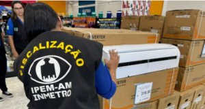 Ipem-AM notifica loja de departamento por uso irregular da marca Inmetro em ManausDurante operação especial “Eficiência Energética”, foi verificada a comercialização de condicionadores de ar com o uso indevido da marca Inmetro na embalagem. Ipem-AM notifica loja de departamento por uso irregular da marca Inmetro em Manaus