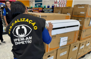 Ipem-AM notifica loja de departamento por uso irregular da marca Inmetro em ManausDurante operação especial “Eficiência Energética”, foi verificada a comercialização de condicionadores de ar com o uso indevido da marca Inmetro na embalagem. Ipem-AM notifica loja de departamento por uso irregular da marca Inmetro em Manaus