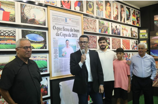 Arena da Amazônia ganha exposição em homenagem ao jornalista Agnaldo de Oliveira Gomes Júnior 3 Arena da Amazônia ganha exposição em homenagem ao jornalista Agnaldo de Oliveira Gomes Júnior
