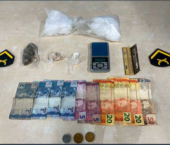 Polícia Militar detém Homem por tráfico de drogas na zona leste