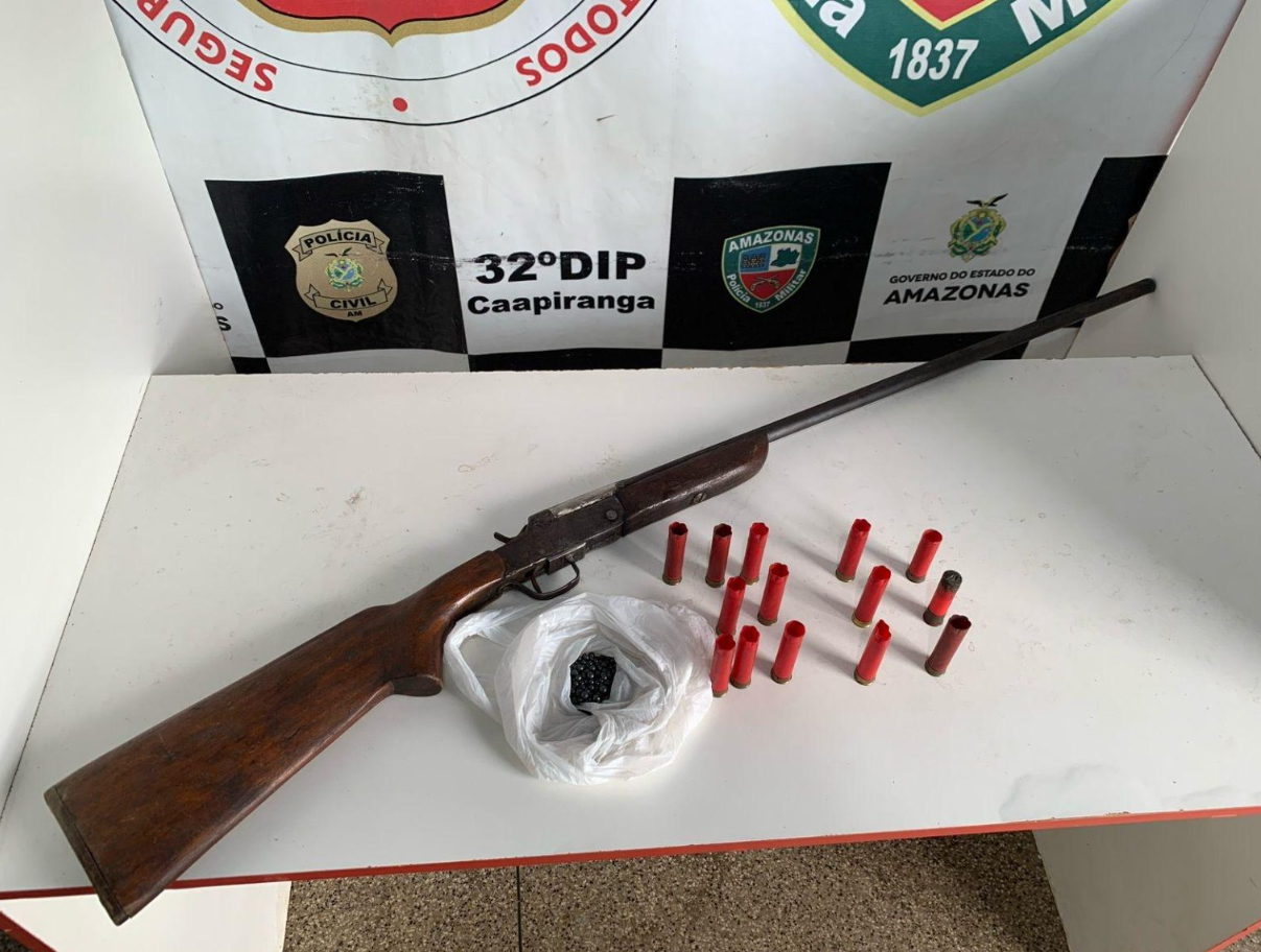 Em Caapiranga, PC-AM e PMAM prendem homem condenado por roubo cometido em 2013 no bairro Ponta Negra
