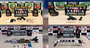 Em ações na capital, Polícia Militar apreende 22 armas de fogo, drogas e muniçõesEntre as armas apreendidas, 14 eram de fabricação artesanal. Em ações na capital, Polícia Militar do Amazonas apreende 22 armas de fogo, drogas e munições