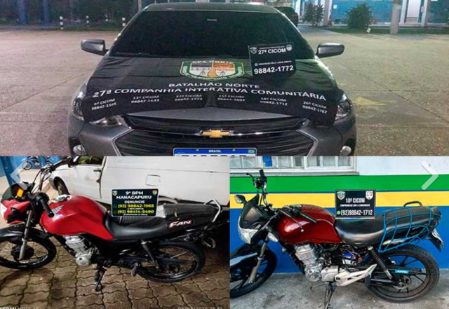 Polícia Militar recupera veículos roubados e captura foragido da Justiça, em ações distintas Polícia Militar recupera veículos roubados e captura foragido da Justiça, em ações distintas