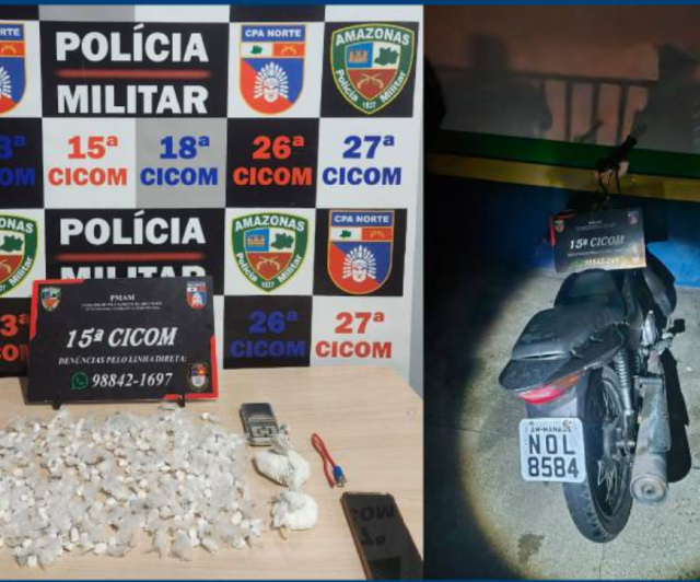 Polícia captura foragido e prende homem com porções de drogas, no bairro Nova Cidade Polícia captura foragido e prende homem com porções de drogas, no bairro Nova Cidade