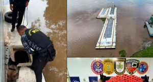 Base Arpão 3: PMAM prende seis pessoas transportando mais de 500 kg de drogas em balsasAlém da droga foram apreendidos, ainda, três balsas, uma canoa e aparelhos celulares. Base Arpão 3: PMAM prende seis pessoas transportando mais de 500 kg de drogas em balsas