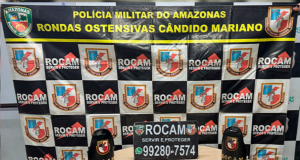 Polícia Militar apreende três tabletes de entorpecentes após patrulhamento na zona sulSuspeito fugiu armado após colidir o veículo em uma árvore. Polícia Militar apreende três tabletes de entorpecentes após patrulhamento na zona sul