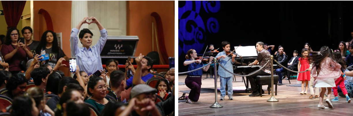Teatro Amazonas vive noite de inclusão com a Ópera no Mundo Azul