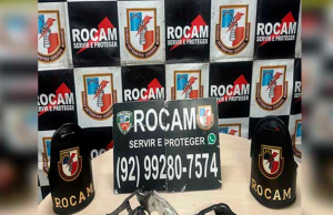 Polícia Militar apreende duas arm@s de f0go na zona sul de ManausA ação resultou na apreensão de duas armas de fogo e seis munições intactas. Polícia Militar apreende duas arm@s de f0go na zona sul de Manaus