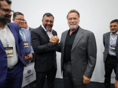 Governador Wilson Lima apresenta a Arnold Schwarzenegger papel estratégico do Amazonas na agenda climática global e na defesa dos povos da floresta governador Wilson Lima