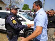 Governador Wilson Lima reforça segurança em Novo Airão com novas viaturas Governador Wilson Lima reforça segurança em Novo Airão