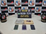 Polícia Militar do Amazonas captura duas foragidas da Justiça em posse de tabletes de drogas Polícia Militar do Amazonas captura duas foragidas da Justiça em posse de tabletes de drogas