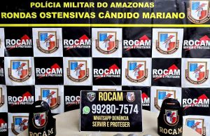 Operação Segurança Presente: Em menos de 24 horas, PMAM prende suspeito de latrocínio de comerciante na zona lesteRocam chegou ao suspeito após denúncia anônima e trabalho de inteligência policial. Operação Segurança Presente: Em menos de 24 horas, PMAM prende suspeito de latrocínio de comerciante na zona leste