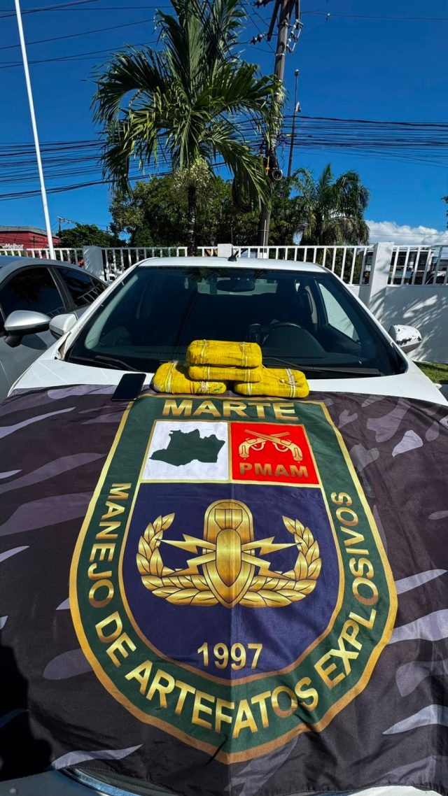Operação Segurança Presente: PMAM intercepta veículo, prende condutor e apreende 4 kg de droga na zona centro-sul