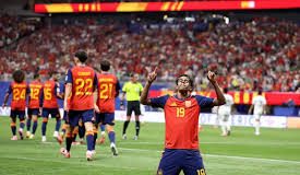 Espanha desencanta e vence a 1ª na Copa goleando a Arábia SauditaLamine Yamal marca o primeiro da carreira em mundiais. Espanha desencanta e vence a 1ª na Copa goleando a Arábia Saudita
