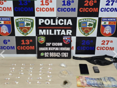 Polícia Militar do Amazonas captura foragido da Justiça e apreende drogas durante ação na zona norte Polícia Militar do Amazonas captura foragido da Justiça e apreende drogas durante ação na zona norte