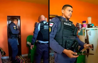 Homem é preso após ameaçar a companheira e se trancar com filho de 1 ano em Coari Homem é preso após ameaçar companheira e se trancar com filho de 1 ano em Coari