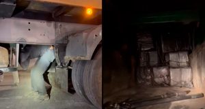 Operação apreende 856 quilos de cocaína e prende nove suspeitos no Porto de SalvadorHomens foram encontrados em um compartimento falso de caminhão. Segundo informações divulgadas, o grupo teria ligação com o PCC e a droga seria enviada para a Europa. Operação apreende 856 quilos de cocaína e prende nove suspeitos no Porto de Salvador